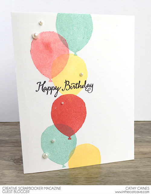 @csmscrapbooker @stampinup @cathycaines #birthday #card #stamping #stamps #stampinup #balloons