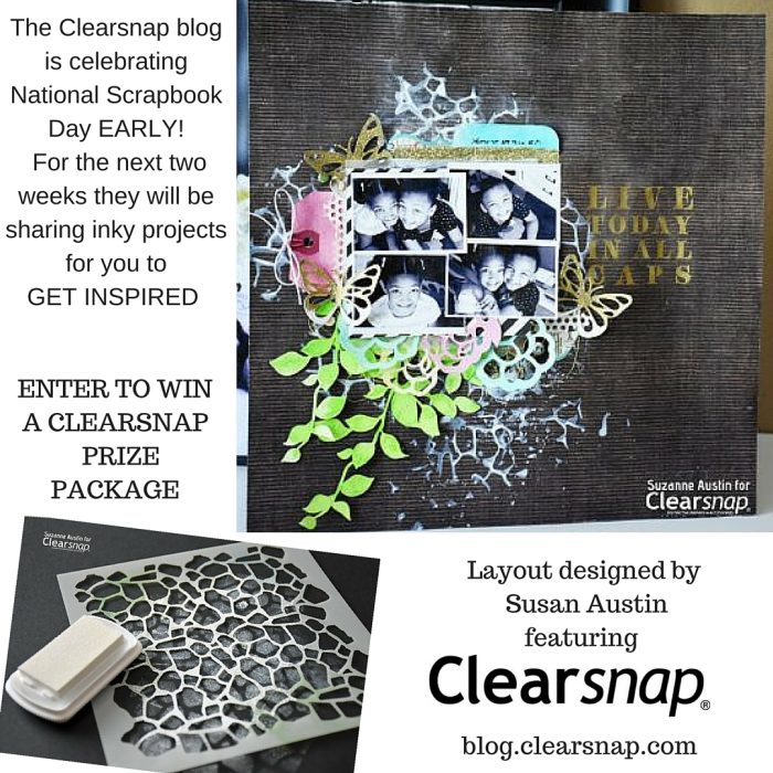 The Clearsnap blog is celebrating National Scrapbook Day EARLY! For the next two weeks (3)
