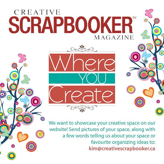 @csmscrapbooker #creativescrapbookermagazine #whereyoucreate #creativespace 