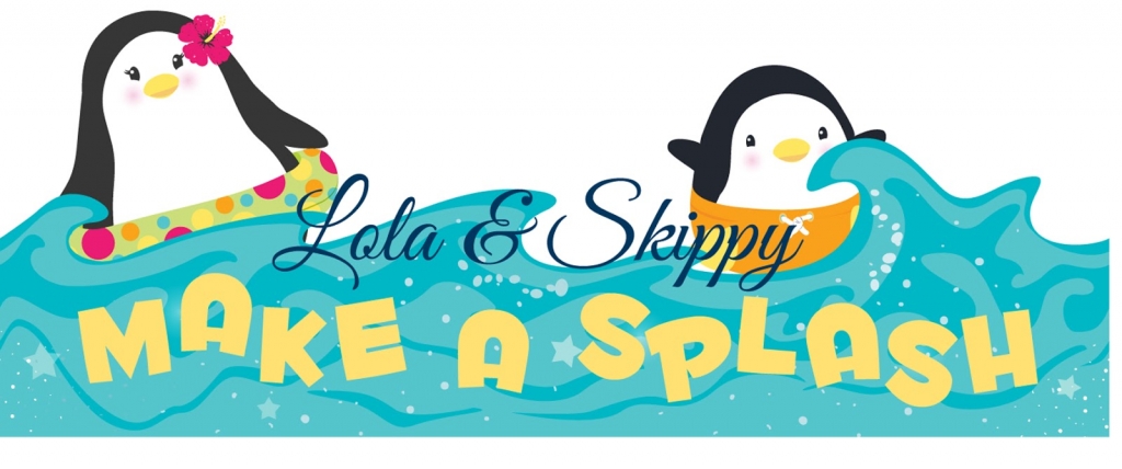 BoBunny Make a Splash logo featuring two super cute penguins