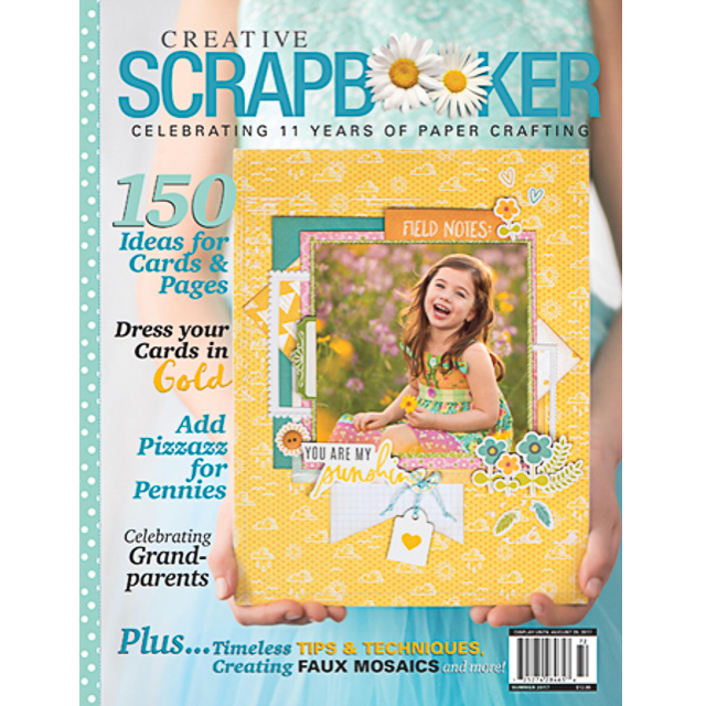 Creative Scrapbooker Magazine summer 2017 front cover