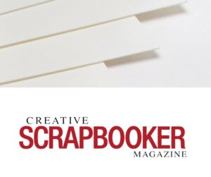 Paper crafting heavy weight cardstock from Creative Scrapbooker Magazine