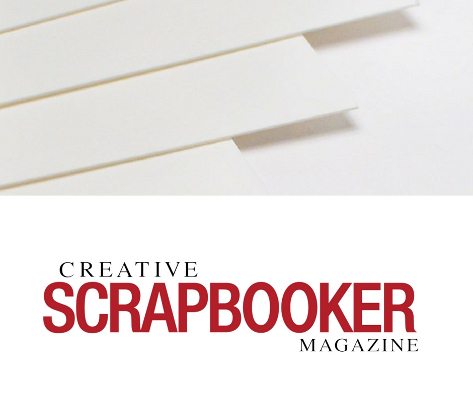 Paper crafting heavy weight cardstock from Creative Scrapbooker Magazine
