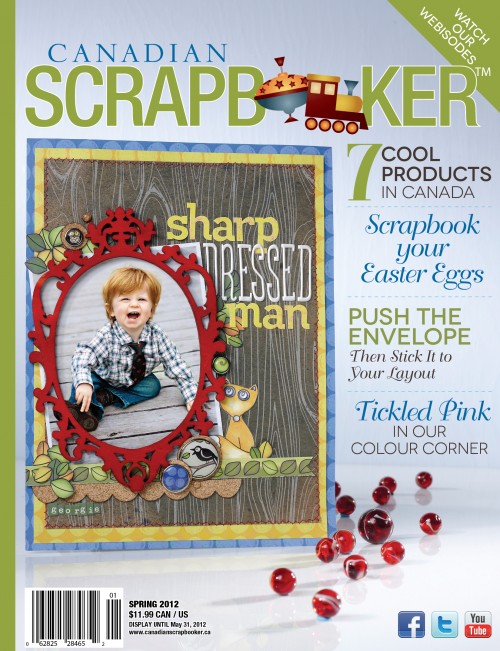 Spring 2012 Creative Scrapbooker Magazine Cover.