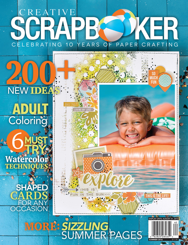 Summer 2016 Creative Scrapbooker Magazine Cover