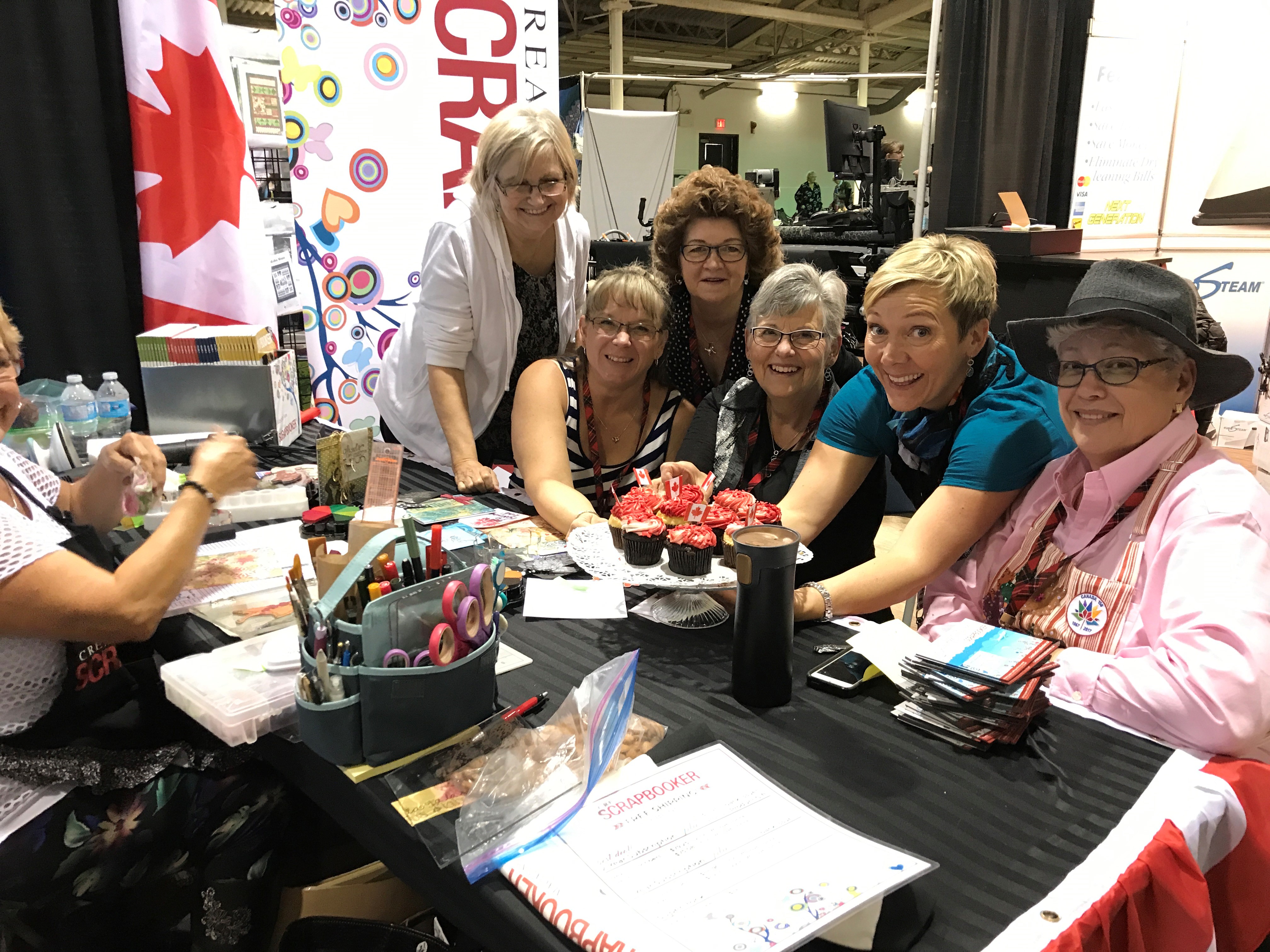 Stamping Demos at The Great Canadian Scrapbook Carnivals with Cathie Allan