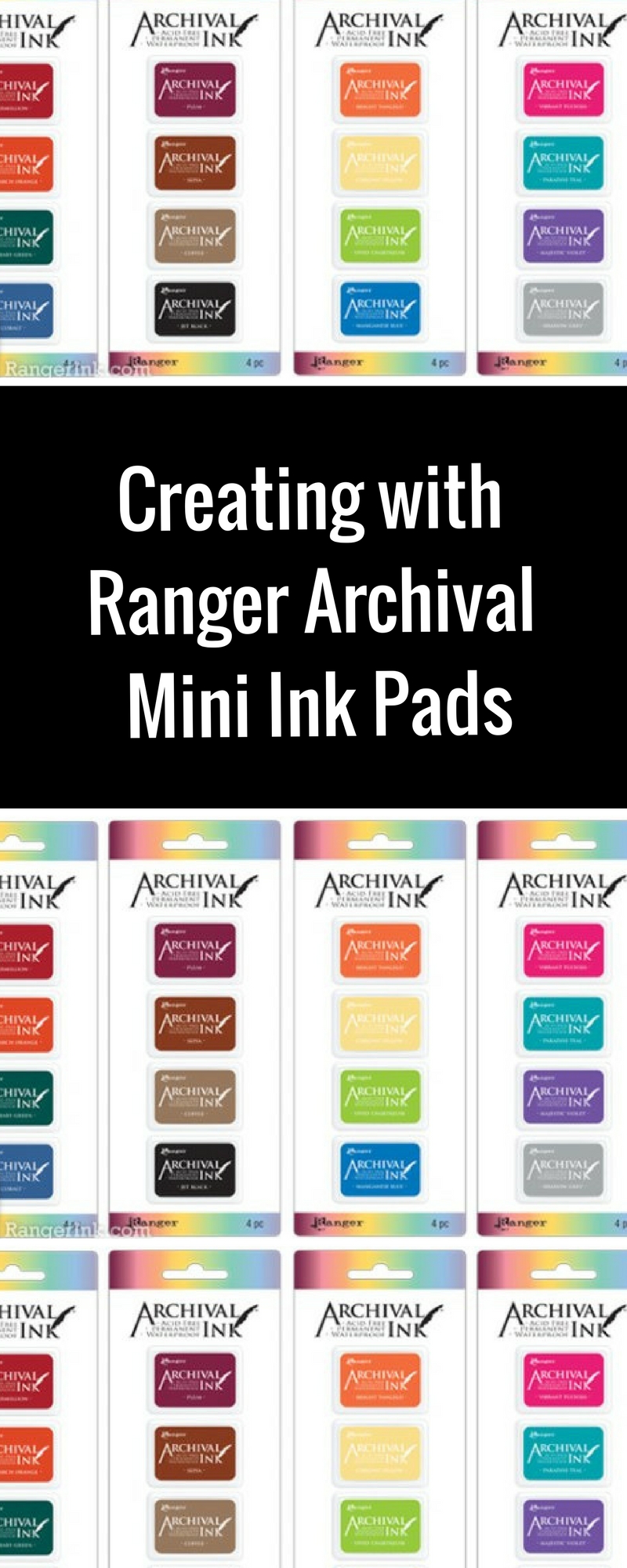Ranger Mini Archival Ink Pads | Scrapbooking and Stamping Supplies | Creative Scrapbooker Magazine