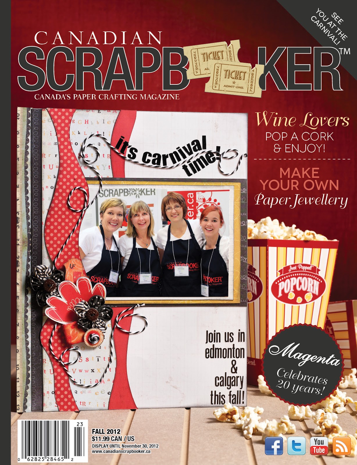 Fall 2012 Cover of Creative Scrapbooker Magazine