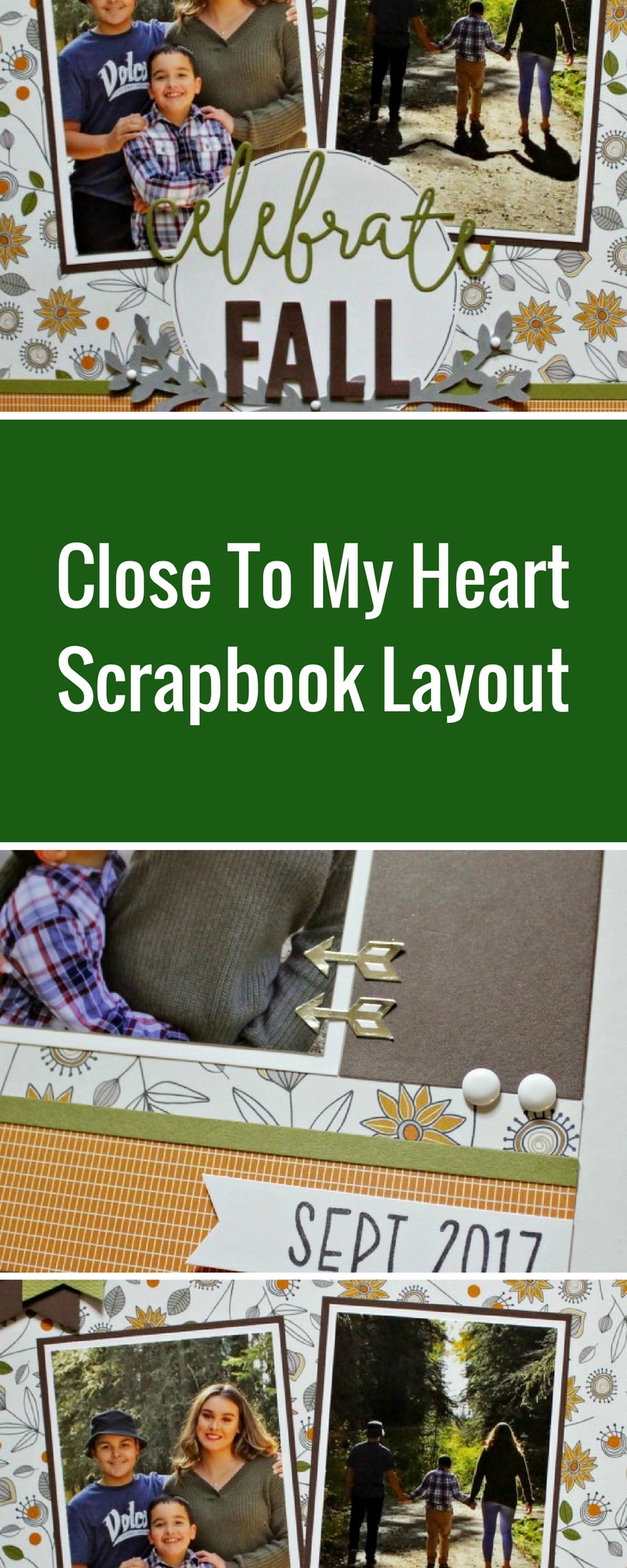 Close To My Heart Double Page Layout designed by Vicki Wizniuk | Creative Scrapbooker Magazine #doublepage #scrapbooking #fall