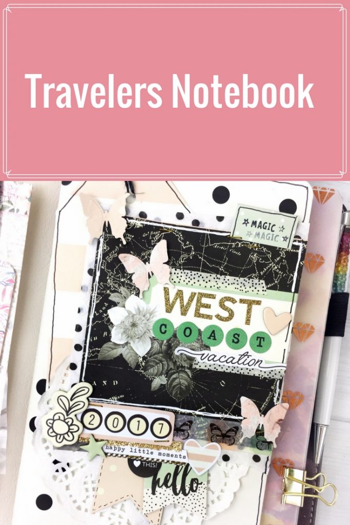 Vintage Floral Travelers Notebook by Simple Stories | Designed by Leah O'Neil | Creative Scrapbooker Magazine  #planners #scrapbooking #simplestories