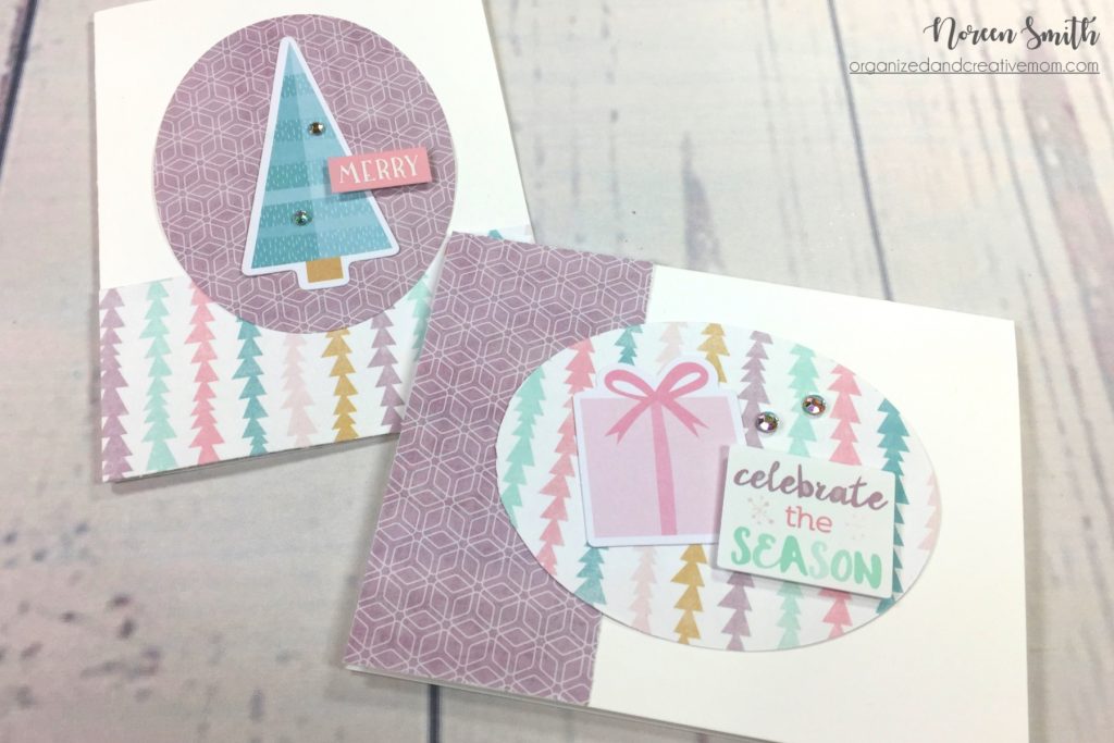 Christmas Cards featuring Sugarplum Collection by Creative Memories | Designed by Noreen Smith | Creative Scrapbooker Magazine #christmas #cards