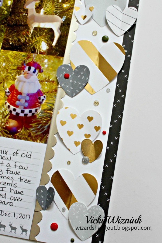 Christmas Ornament themed Scrapbook Layout featuring Close To My Heart | Designed by Vicki Wizniuk | Creative Scrapbooker Magazine #scrapbooking #12X12layout #christmas