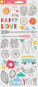 Amy Tangerine Clear Stickers | Creative Scrapbooker Magazine