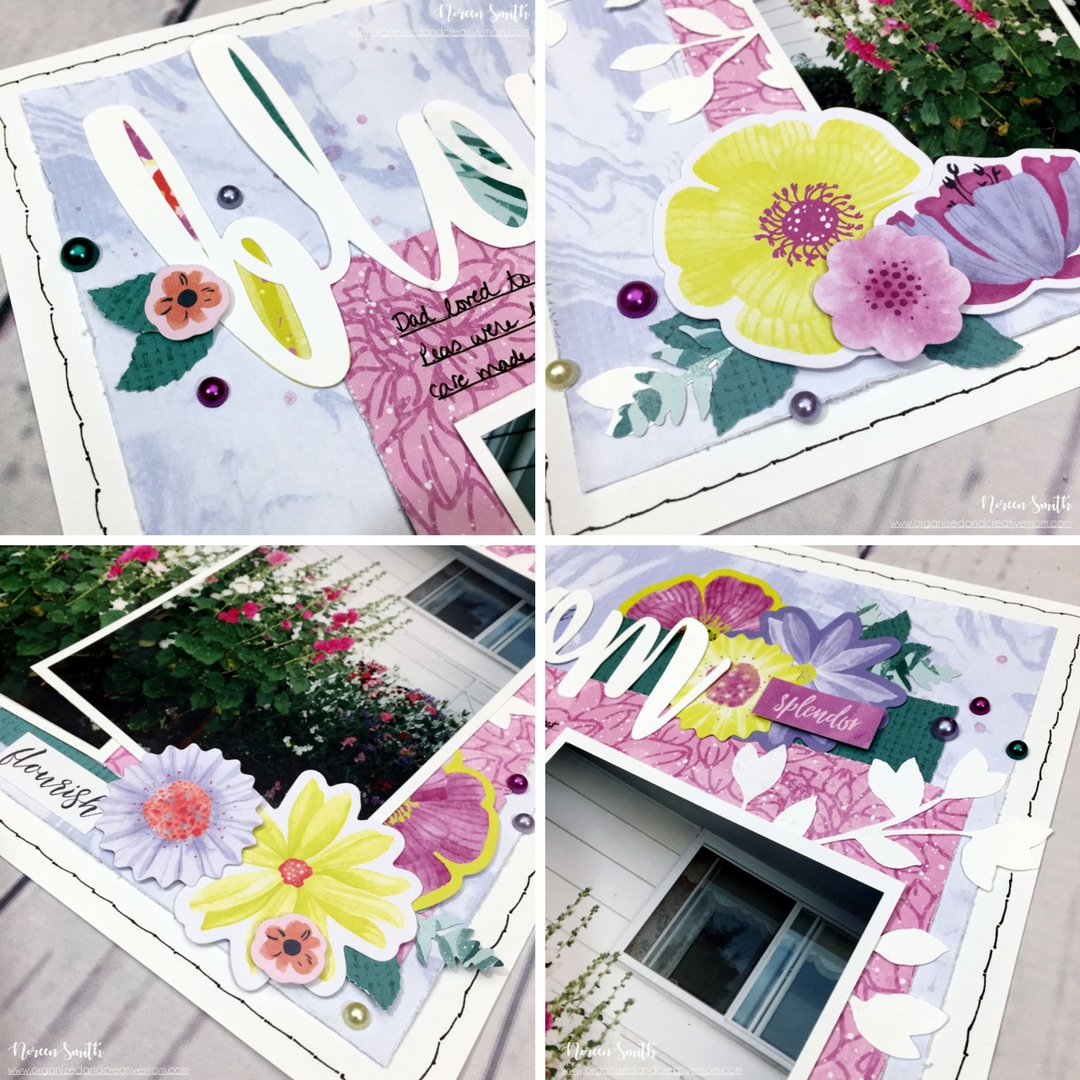Full Bloom Collection by Creative Memories | Layout designed by Noreen Smith | Creative Scrapbooker Magazine #scrapbooking #creativememories