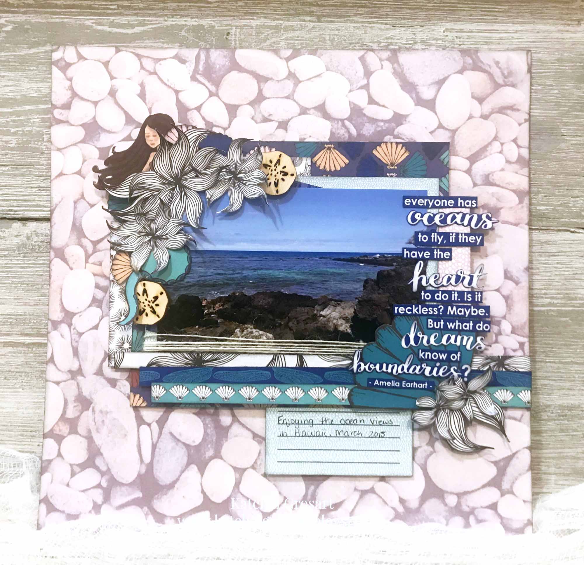 Scrapbook Layout designed by Katelyn Grosart featuring Wild Whimsy Collection by Wild Whisper Designs | Creative Scrapbooker Magazine