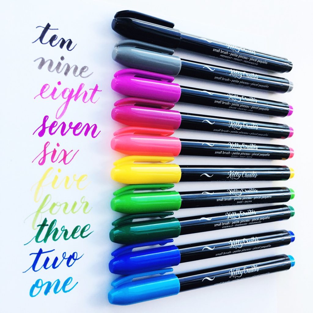 Kelly Creates MultiColor Small Brush Pens | Creative Scrapbooker Magazine
