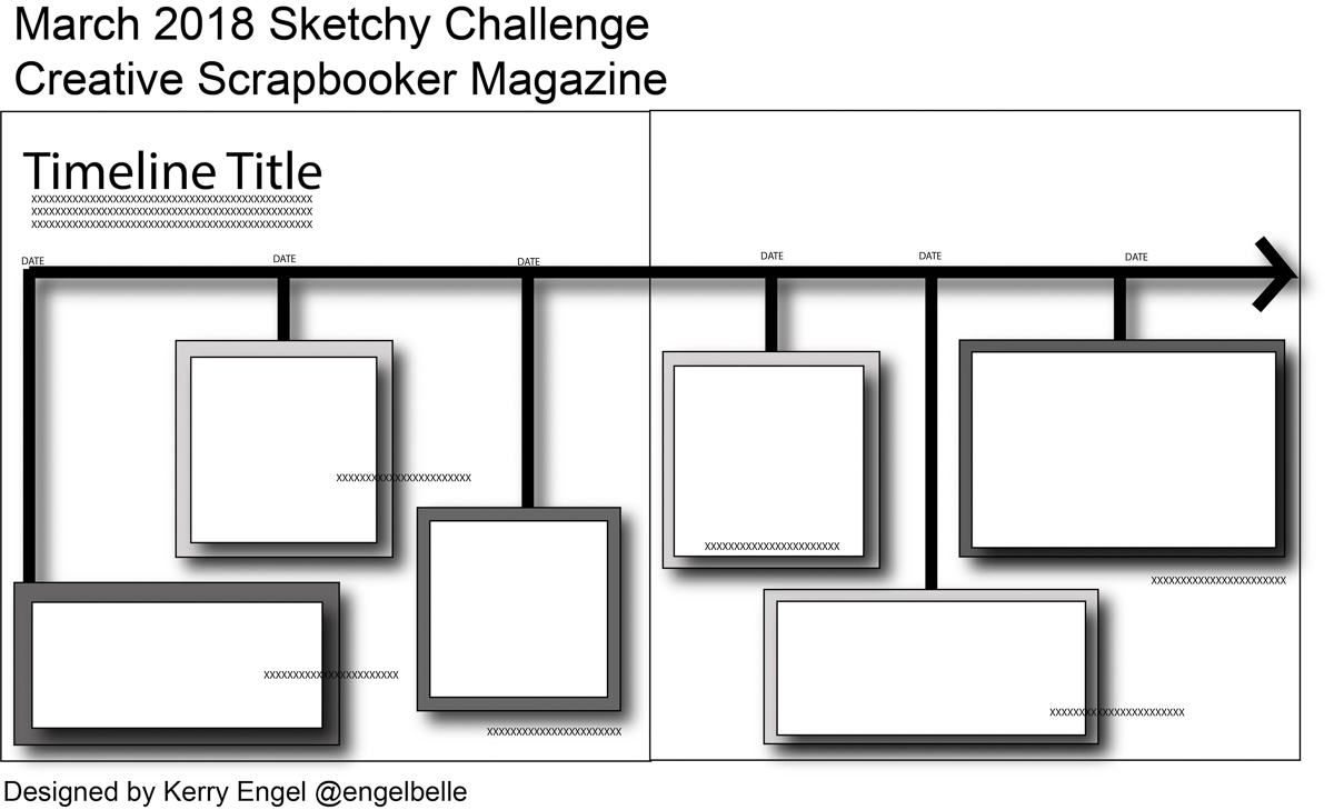 Creative Scrapbooker Magazine March Sketch / Sketchy Challenge 