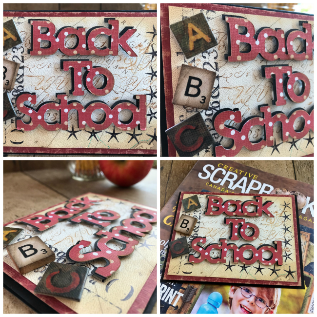 Brother ScanNCut2 Back To School Card designed by Nicole Wright | Creative Scrapbooker Magazine