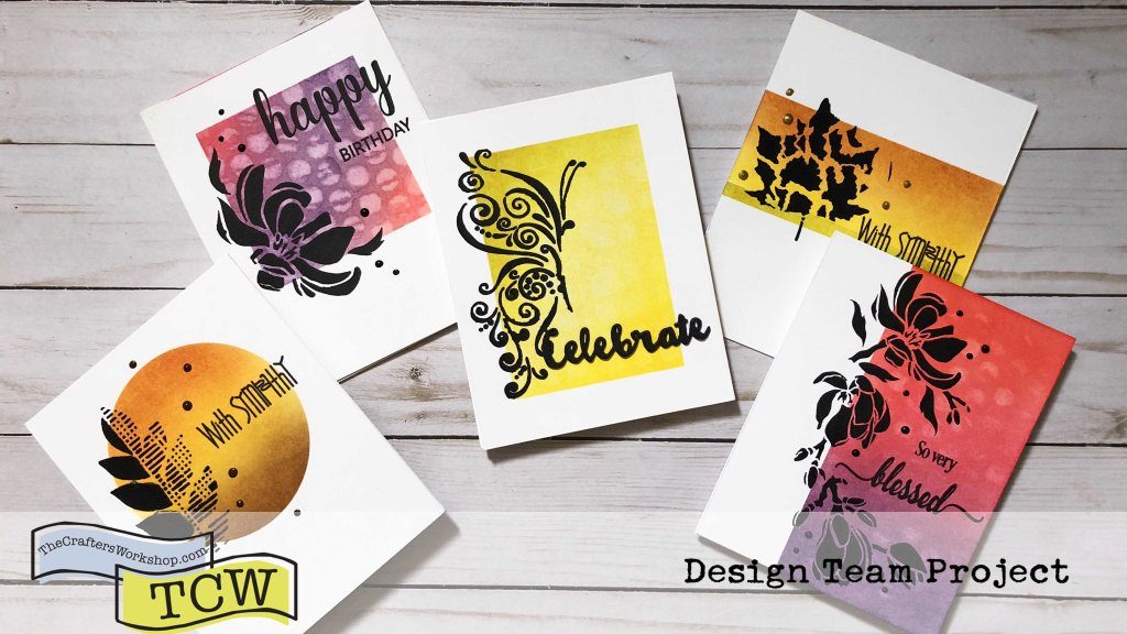 Silhouette Stenciling featuring The Crafter's Workshop | Creative Scrapbooker Magazine
