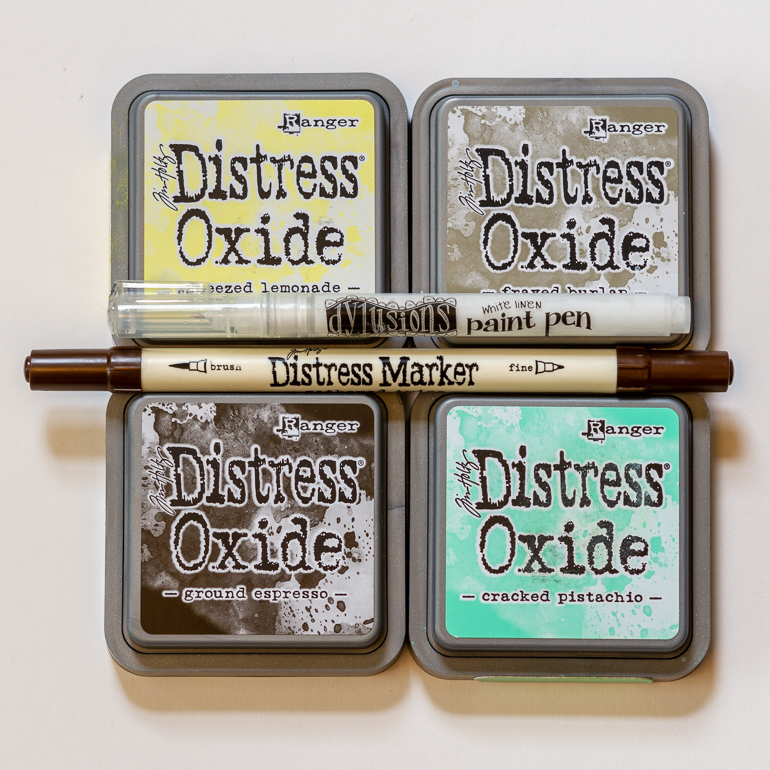 Ranger Distress Oxides / Distress markers / Dylusions paint pen 