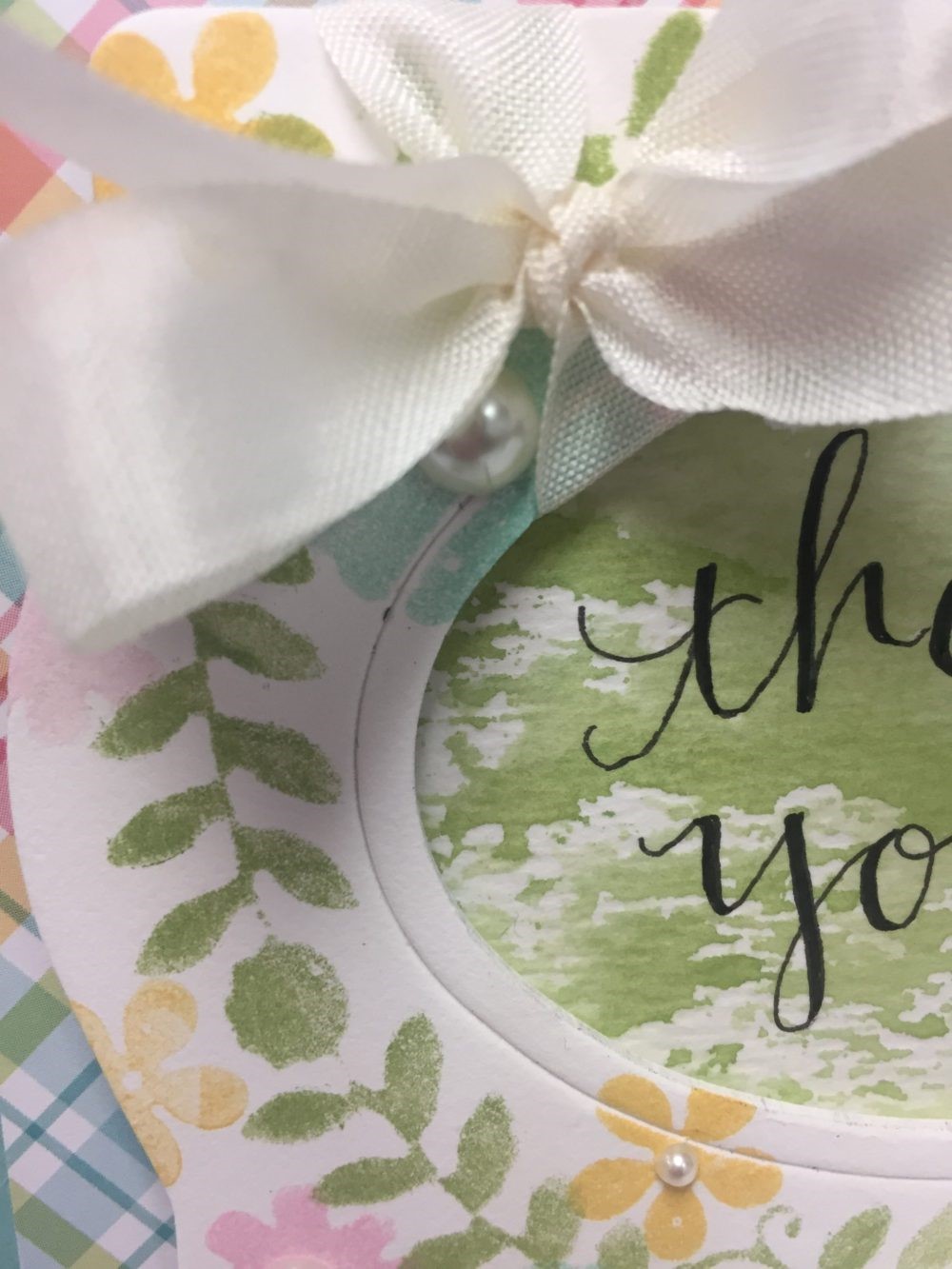 Detail picture of a Thank You Card designed by Eileen Hull | Creative Scrapbooker Magazine