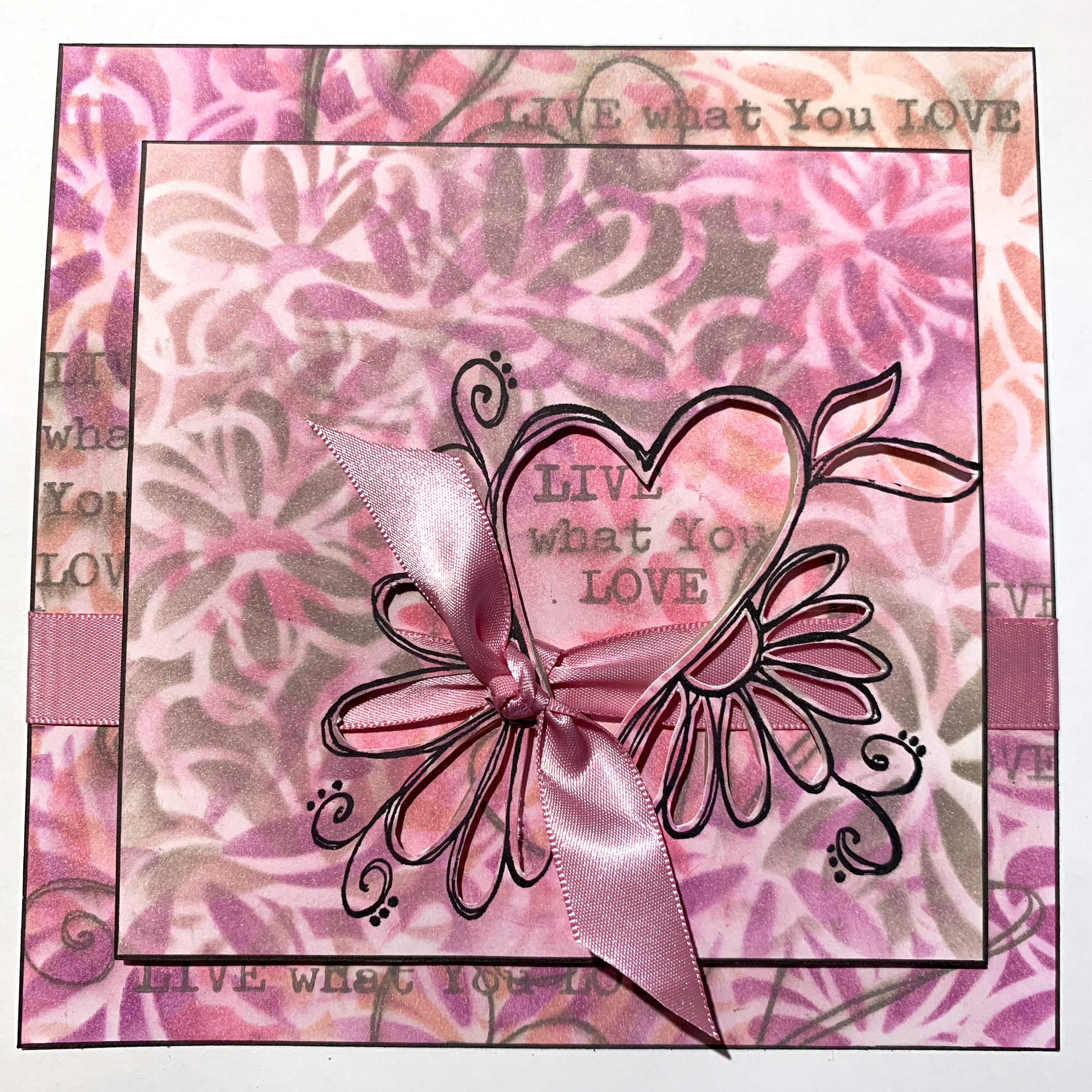 Scrapbook Card  featuring Dare 2B Artzy Stamps designed by Cathie Allan