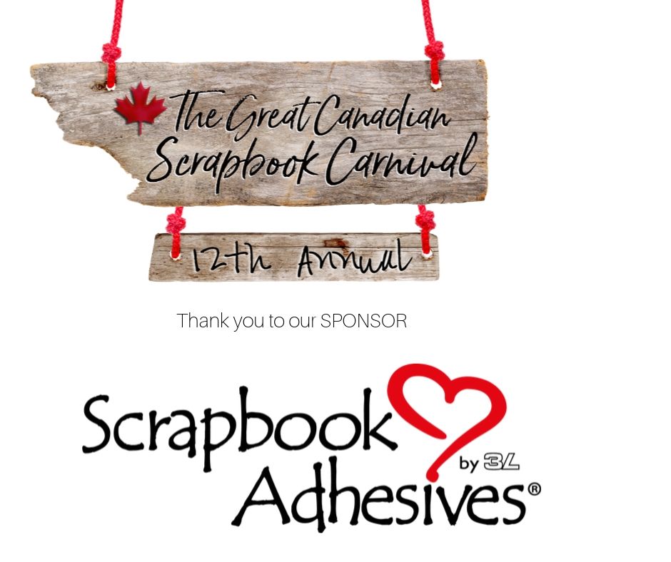 The Great Canadian Scrapbook Carnival Logo Sponsor Scrapbook Adhesives by 3L