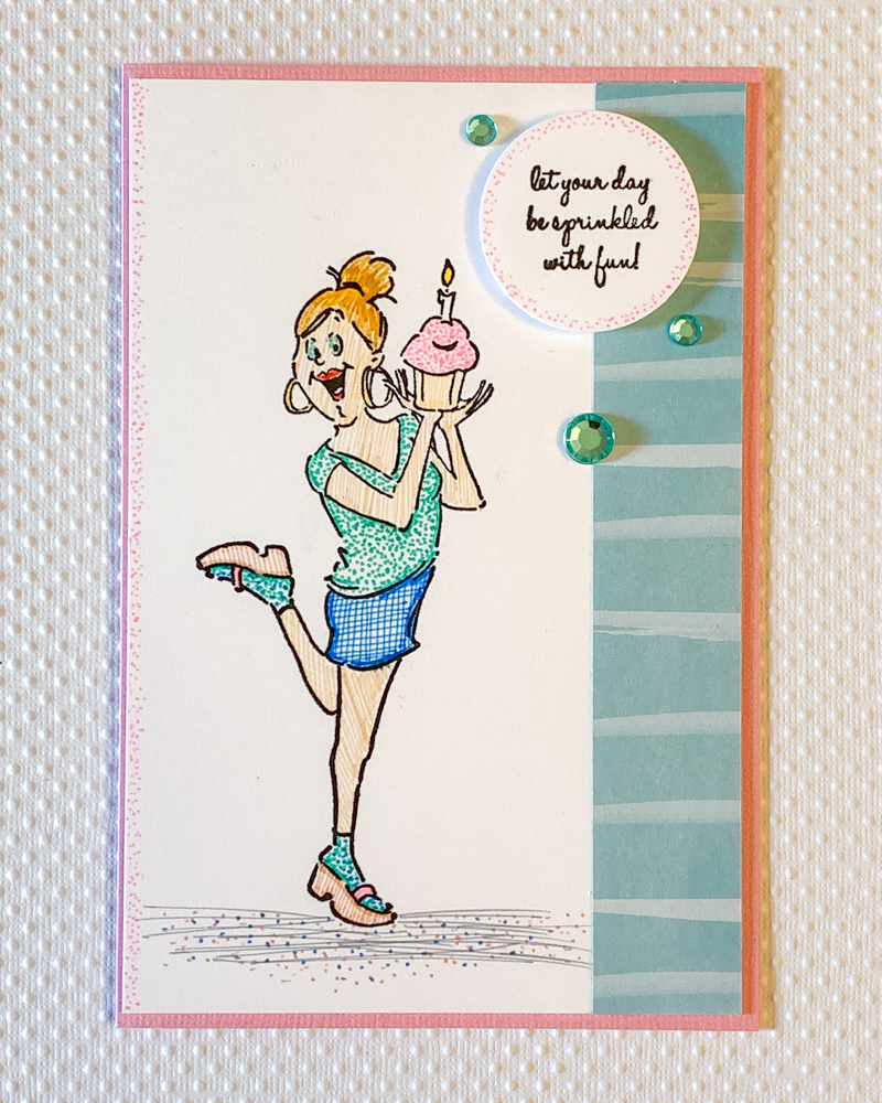 Art Impression Cupcake Bffs / Birthday Card / Chameleon Fineliners