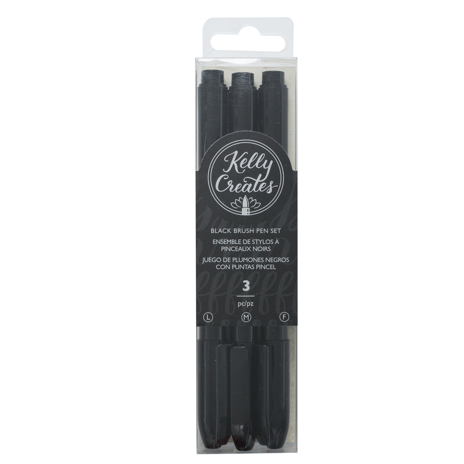 Kelly Creates Black Brush Pens Set by American Crafts
