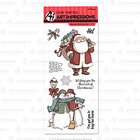 Art Impressions Merriest Christmas Stamp Set