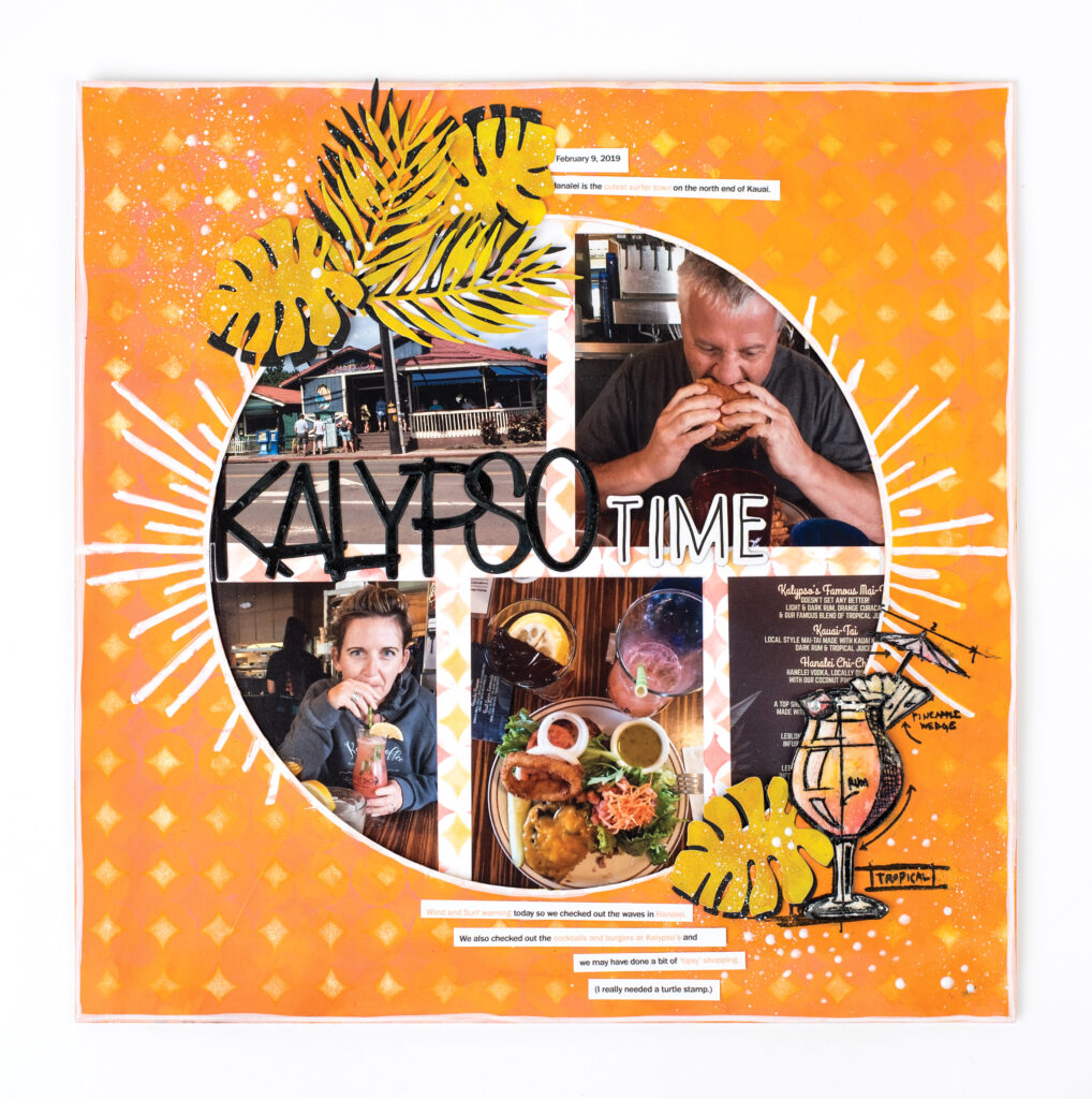 Kerry Engel - Stampers Anonymous Scrapbook Layout