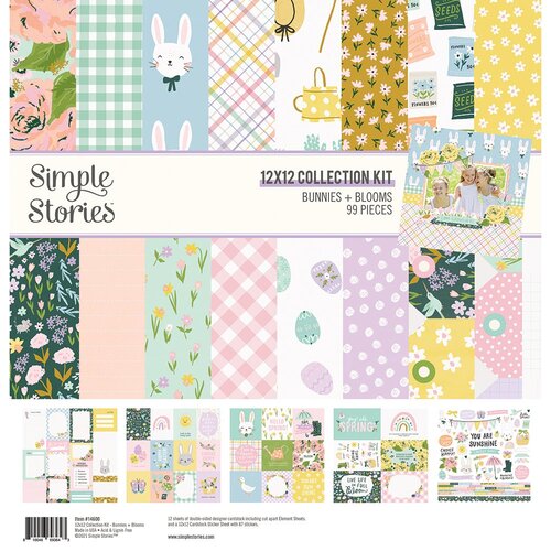 Simple Stories Bunnies and Blooms Patterned Paper