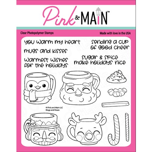 Pink and Main - Mugs and Kisses Stamp Collection - Creative Scrapbooker Magazine