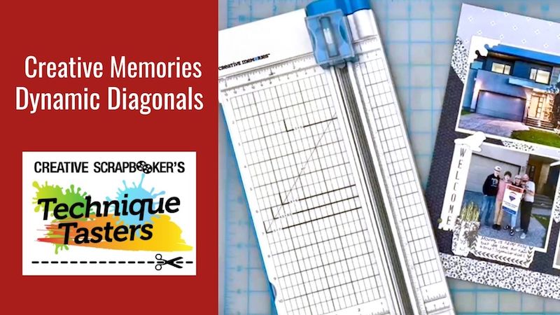 Dynamic Diagonals - Creative Memories - Technique Tasters #279