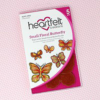 Heartfelt Creations Small Floral Butterfly Stamp Set