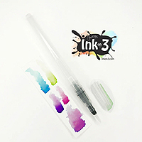Ink on 3 Waterbrush