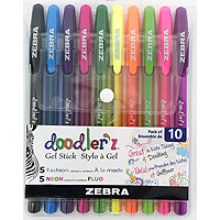Zebra Pen Doodlerz Gel Stick Pens