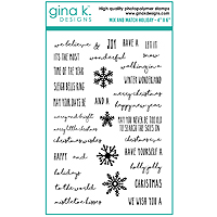 Gina K. Designs Mix and Match Holiday Stamp Set