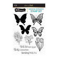 Therm O Web iCraft Deco Foil Brutus Monroe Magical Monarch Stamp Set