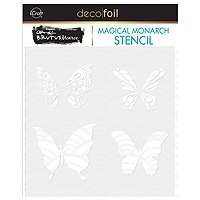 Therm O Web iCraft Deco Foil Brutus Monroe Magical Monarch Stencil