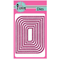 Pink & Main Mod Stitched Rectangle Dies