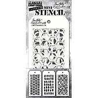 Stampers Anonymous Tim Holtz Mini Layering Stencils Set #55