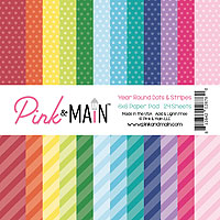 Pink & Main Year Round Dots and Stripes Paper Pack