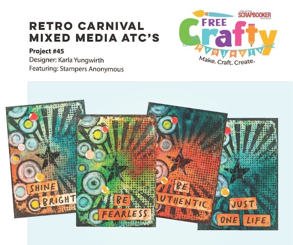 Project #45 - Free Crafty Project - Creative Scrapbooker Magazine