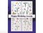 Completed handmade birthday card featuring colorful florals and shimmering foil accents, a perfect example of fabulous foiled cards.